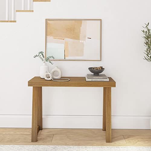 Plank+Beam Classic Console Table, 46 Inch, Pecan