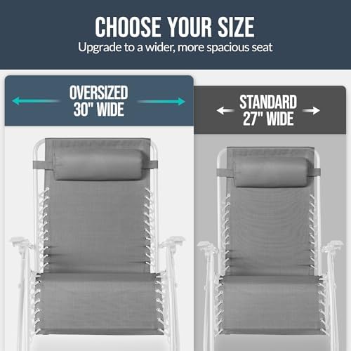Best Choice Products Set of 2 Extra Wide Zero Gravity Chair Recliner