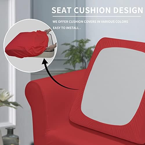 Easy-Going 2 Pieces Stretch Sofa Slipcover for Armchair Washable