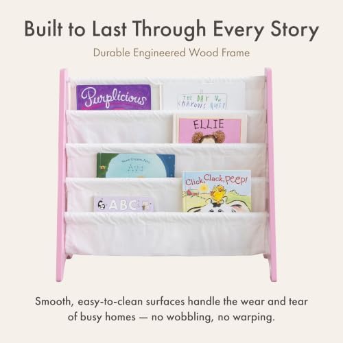 Humble Crew Kids Bookshelf, Montessori Front Facing Toddler Bookcase 4 Tier