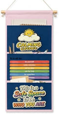 IAXIC Calm Corner Wall Organizer, Canvas Storage for Nursery Classroom