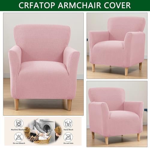 CRFATOP Accent Chair Cover, Stretch Armchair Slipcover for Living Room,B01