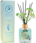 Reed Diffuser Set - Eucalyptus Mint Oil, Oil Diffuser Sticks, Bathroom Diffuser, Bathroom Decor, 200ml with Preserved Flowers - PEANÄK