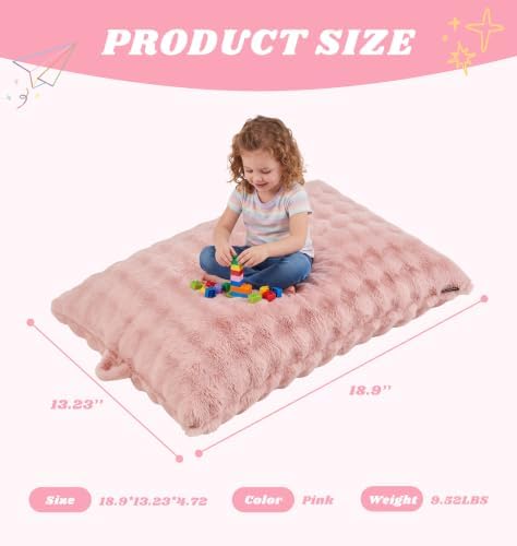 Hobestluk 3 in 1 Small Bean Bag Chair Comfortable Chair Floor Cushions