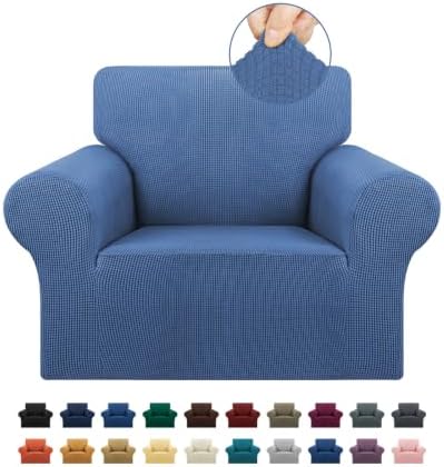 KEKUOU Stretch Chair Sofa Slipcover, Single Couch Cover,Riverside