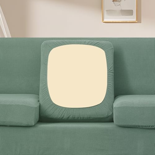 U-NICE HOME 4 Pieces Oversized Stretch Couch Cover Slipcover, Olive Green