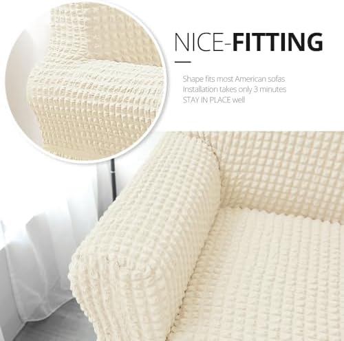 NICEEC Arm Chair Covers Armchair Covers Universal Slipcovers with Skirt