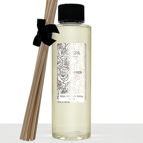 Baltic Amber Diffuser Oil - Luxury Essential Oils for Diffuser Refill & Air Freshener Room Spray - Long-Lasting & Natural Home Fragrance, Scented Oil for Diffusers, USA Made, 4oz