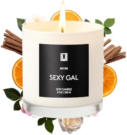 Lulu Candles | Sexy Gal | Luxury Scented Soy Jar Candle | Hand Poured in The USA | Highly Scented & Long Lasting (9 Oz.)