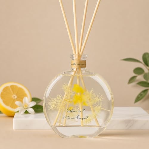 Citrus Reed Diffuser, Fresh Lemon & Orange Scent, 3.5 Fl Oz