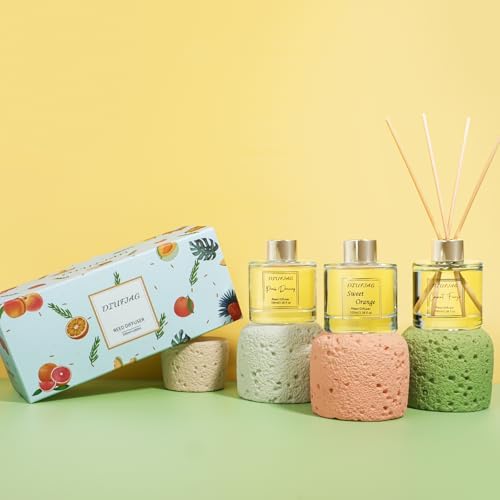 200ml Scent Diffuser with 6 Fiber Sticks, 6.76 oz Reed Diffuser Set