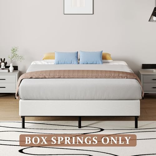 7 Inch King Box Spring - Metal Frame Mattress Foundation Memory Foam Basics Bed Base Heavy Duty Box Springs No Noise, 3000lbs Max Weight Capacity