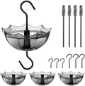 Ant Moat for Hummingbird Feeder, 5 OZ, 4 Pack, Black