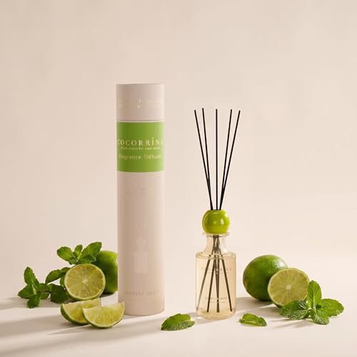 COCORRÍNA Reed Diffuser 8.5 oz Large Capacity Jasmine Mint Scent