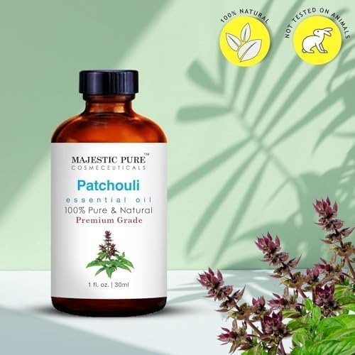 Majestic Pure Patchouli Essential Oil for Diffuser - 1 Fl Oz