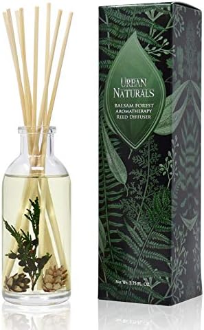 Urban Naturals Reed Diffuser Set, Balsam Forest - Bathroom Shelf Décor