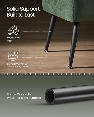 VASAGLE Storage Ottoman Bench, PU Leather, Steel Legs