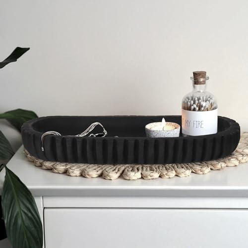 Oakrain Wooden Decorative Bowl for Home Decor, 16" Rustic Dough Bowl