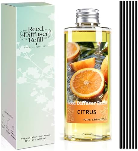 SCENTORINI Reed Diffuser Oil Refill, Citrus Diffuser Oil 6.76 Fl Oz