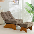 MAXYOYO Accent Chair with Ottoman, Lounge Chair with Adjustable Backrest