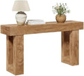 LITTLE TREE 63 Inches Long Console Table for Entryway, Sofa Table Behind Couch, Wooden Entry Table Foyer Hallway Tables, Farmhouse Console Sofa Tables for Living Room, Oak Color