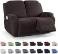 KinCam Loveseat Recliner Covers, Stretch Reclining Cover, Chocolate