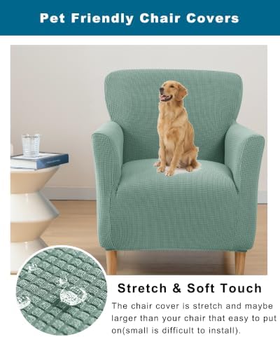 CRFATOP Accent Chair Cover, Stretch Armchair Slipcover for Living Room,B02