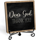 Modern Farmhouse Decor, Home Decor For Living Room, Boho Chic Aesthetic Shelf Decorations, Christian Dear God Sign, Farm House Entryway Tv Stand Fireplace Coffee Table Decoration (01)
