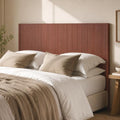 Walnut Boho Arched Corrugated Queen Size Fluted Headboard Only