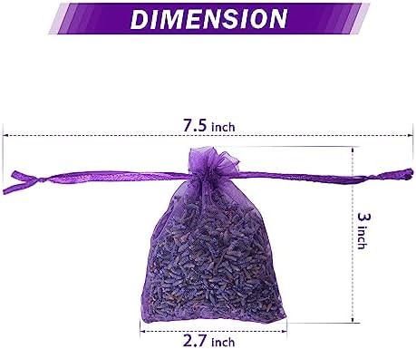 Lavande Sur Terre French Lavender Sachets for Drawers and Closets Fresh Scents, Set of 36, Home Fragrance Sachet for Closets and Drawers, Purple, LV-C-36-1