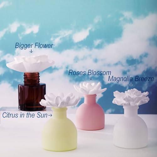 Essential Oil and Diffuser Gift Set, You're Awesome Like Rose Blossom (1.7 fl.oz|50ml), 60-Days Natural Air Freshener Non-Toxic Home Scent Upgrades Fragrance Reed Diffuser 18