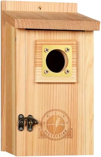 SISTERBIRD Bird Houses for Outside, Warming Gifts Birdhouses for Outdoors