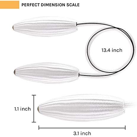 NICEEC 4 Pack DIY Curtain Tiebacks Clips Crystal Decorative Creative Twist Drape Tie Backs European Style Random Modelling Curtain Holdbacks for Home Kitchen Office Window Drapery (White)
