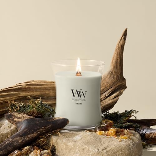 WoodWick Fireside Scented Candle, Crackling Wick, 9.7oz