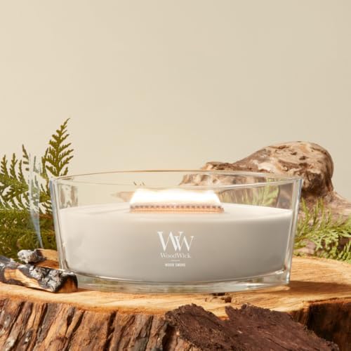 WoodWick Wood Smoke Scented Candle, Crackling Wick, 16oz