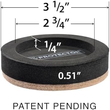 Felt Furniture Sliders for Hardwood Floors X-PROTECTOR 8 PCS 3 ½”