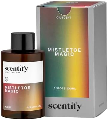 Scentify Mistletoe Magic Aroma Oil Refill for Diffusers, 100ml / 3.38 fl oz