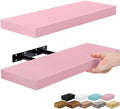 Sorbus 16 Inch Floating Shelves for Wall (2 Pack, Pink)
