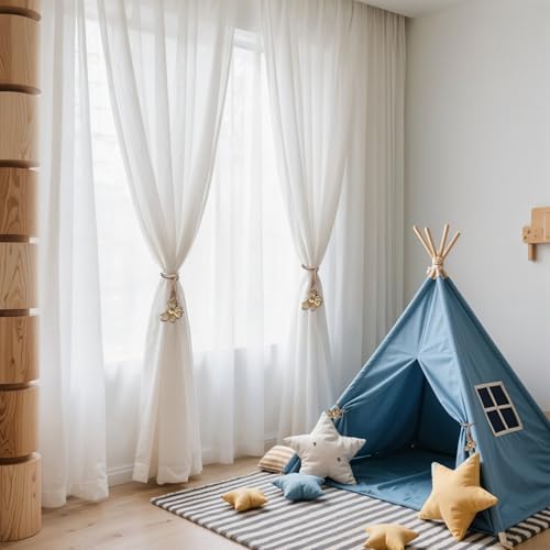2 Piece Magnetic Curtain Holdbacks Flying Bee Curtain Holder Resin Curtains Tiebacks Vintage Drapes Ties Decorative Retro Tie Back Buckle Accessory for Home Office Kitchen Outdoor Balcony Window Decor