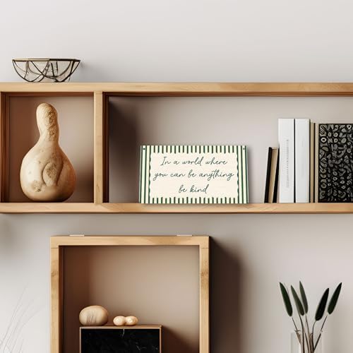 PHAMTE Inspirational Quotes Kids Room Wood Signs Plaque Decor 12x6