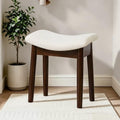 Royal Windsor Vanity Stool, 18" H Makeup Chair,Small Ottoman Stool