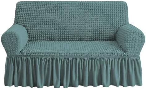 NICEEC Loveseat Covers Washable Love Seat Couch Covers Slipcover with Skirt