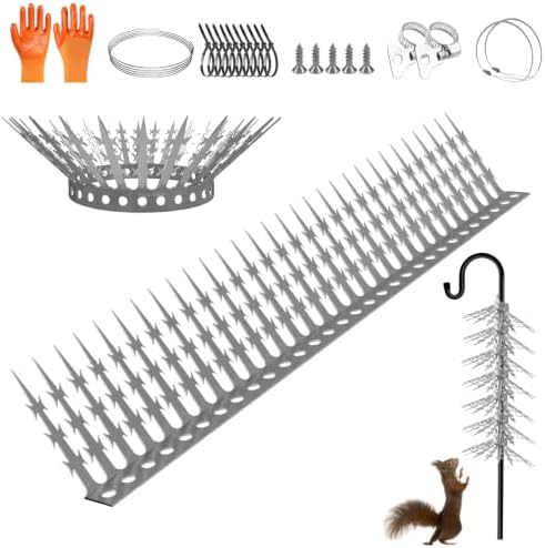 120 inch Bird Spikes/Squirrel Baffle for Bird Feeder Pole, Deters Raccoons