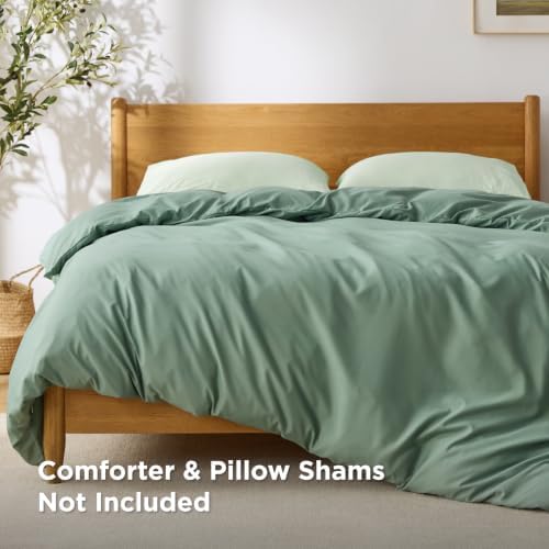 Bedsure Duvet Cover Queen Size, 1Pc Soft Double Brushed Bedding, Sage Green