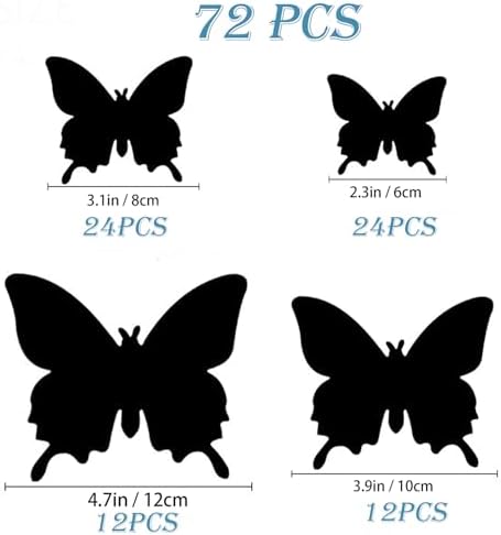 OPSEAM 3D Butterfly Wall Decor Butterfly Decorations Stickers with Magnets