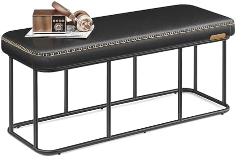 VASAGLE Storage Ottoman Bench for Entryway, PU Leather, Loads 660 lb