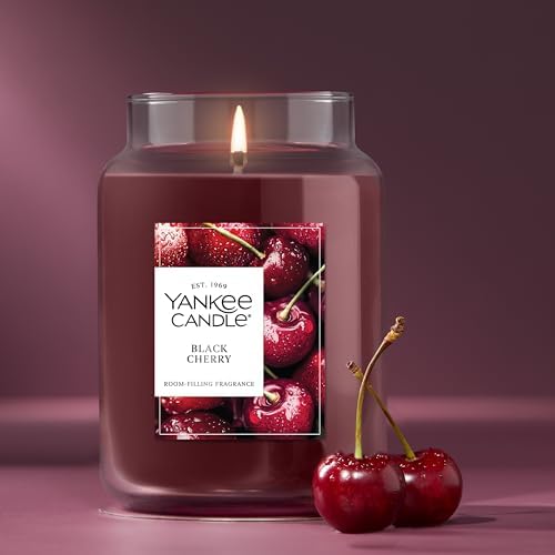 Yankee Candle Black Cherry Scented Candle, 22oz Large Jar