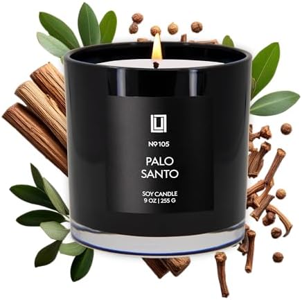 Lulu Candles Palo Santo Scented Soy Jar Candle, 9 Oz.