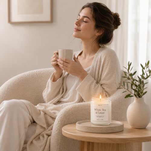 Scented Candles Gift Set, 6 Pack Clean Living Scented Candles