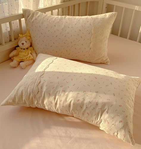 Lace Duvet Cover Set Twin XL(68"x90"),Pink Flower